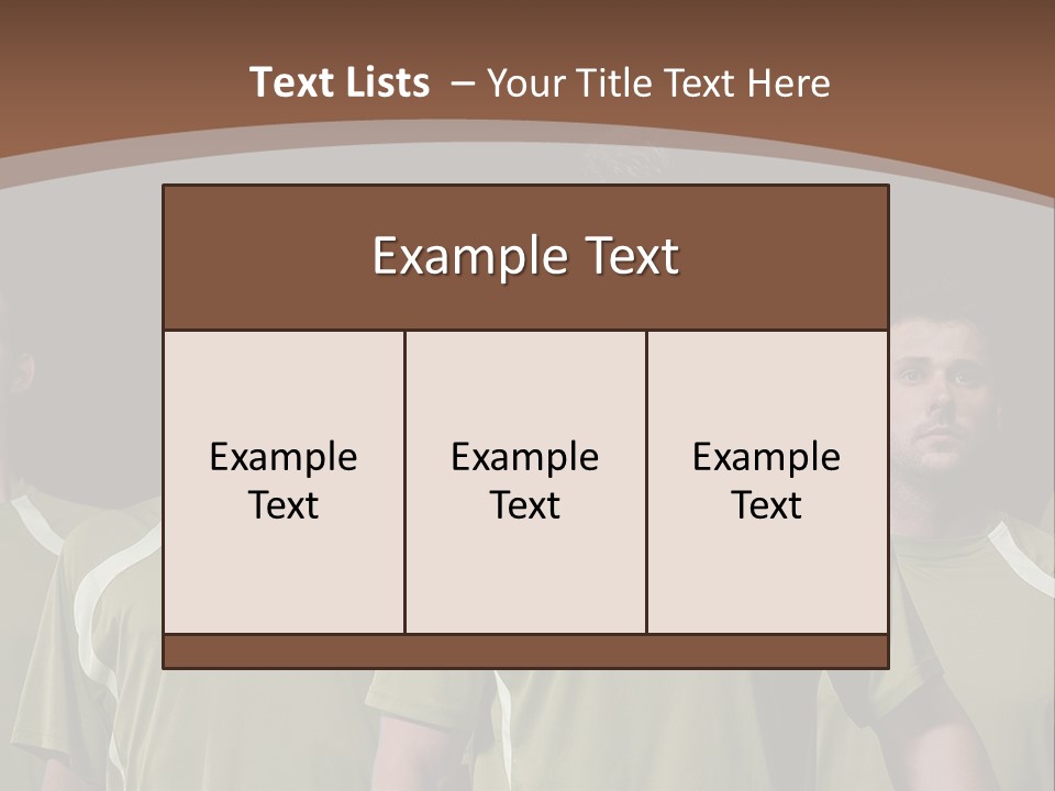 Background Play Male PowerPoint Template