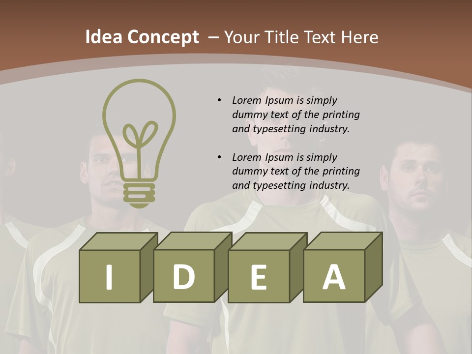 Background Play Male PowerPoint Template