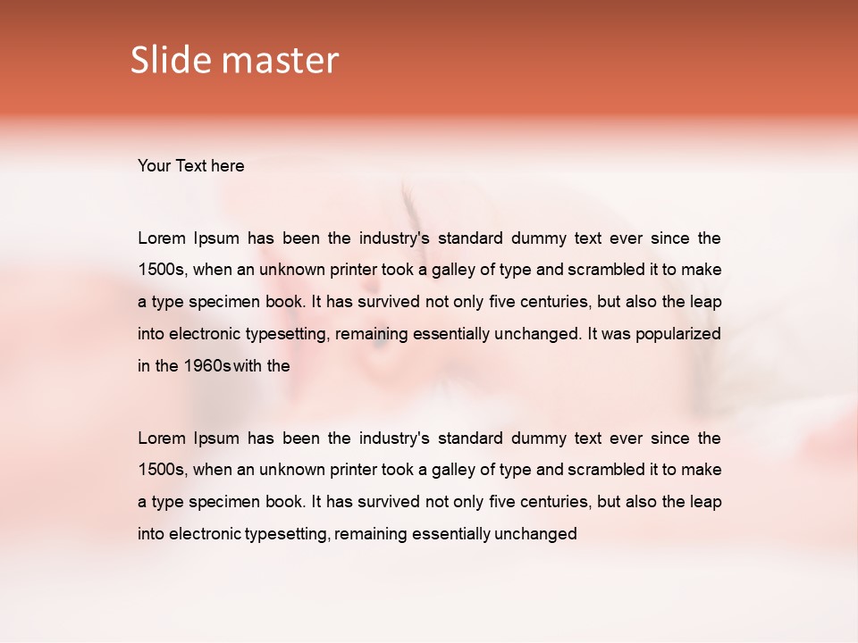 A Baby Is Sleeping On A White Blanket PowerPoint Template