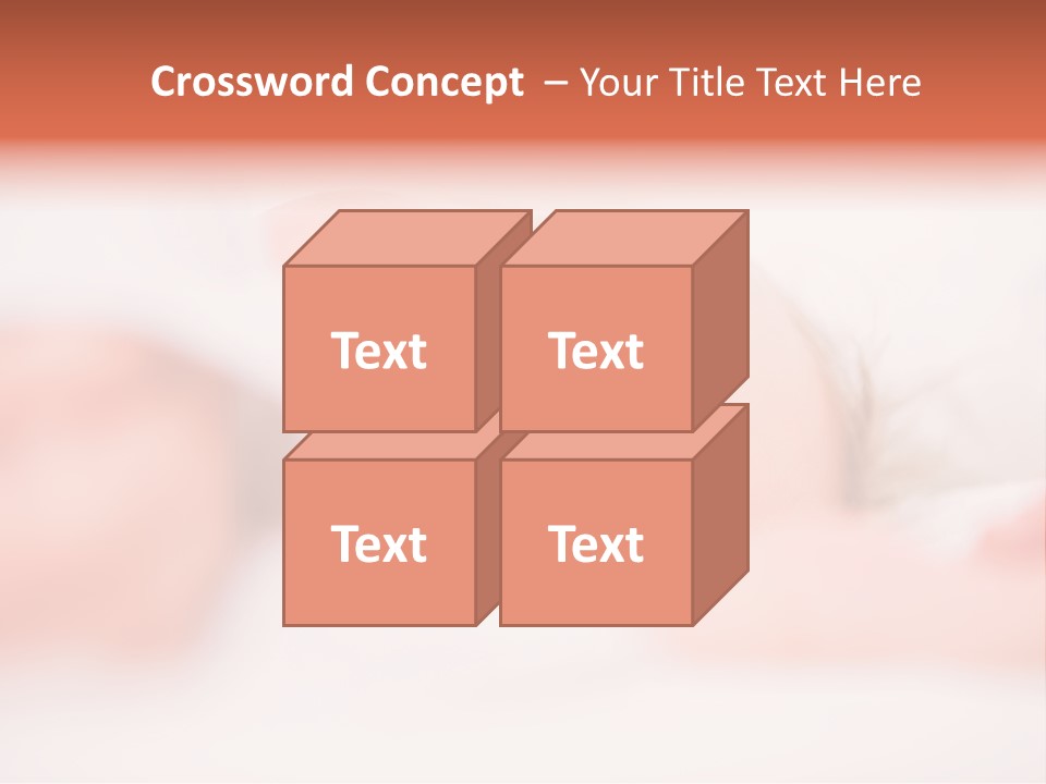 A Baby Is Sleeping On A White Blanket PowerPoint Template