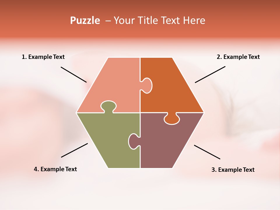 A Baby Is Sleeping On A White Blanket PowerPoint Template