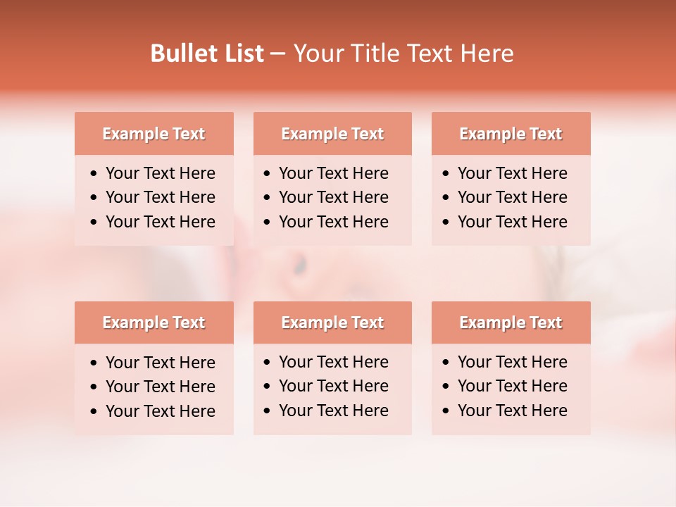 A Baby Is Sleeping On A White Blanket PowerPoint Template