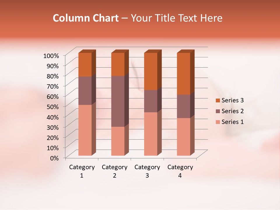 A Baby Is Sleeping On A White Blanket PowerPoint Template