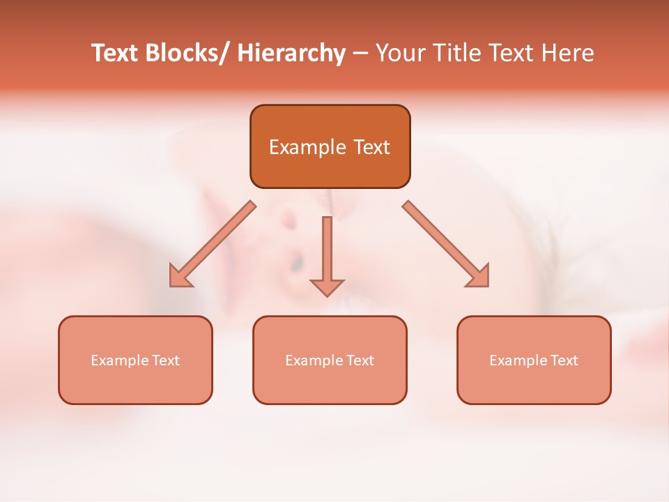 A Baby Is Sleeping On A White Blanket PowerPoint Template