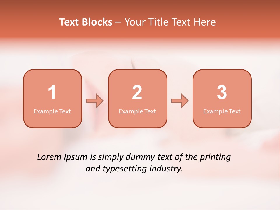 A Baby Is Sleeping On A White Blanket PowerPoint Template