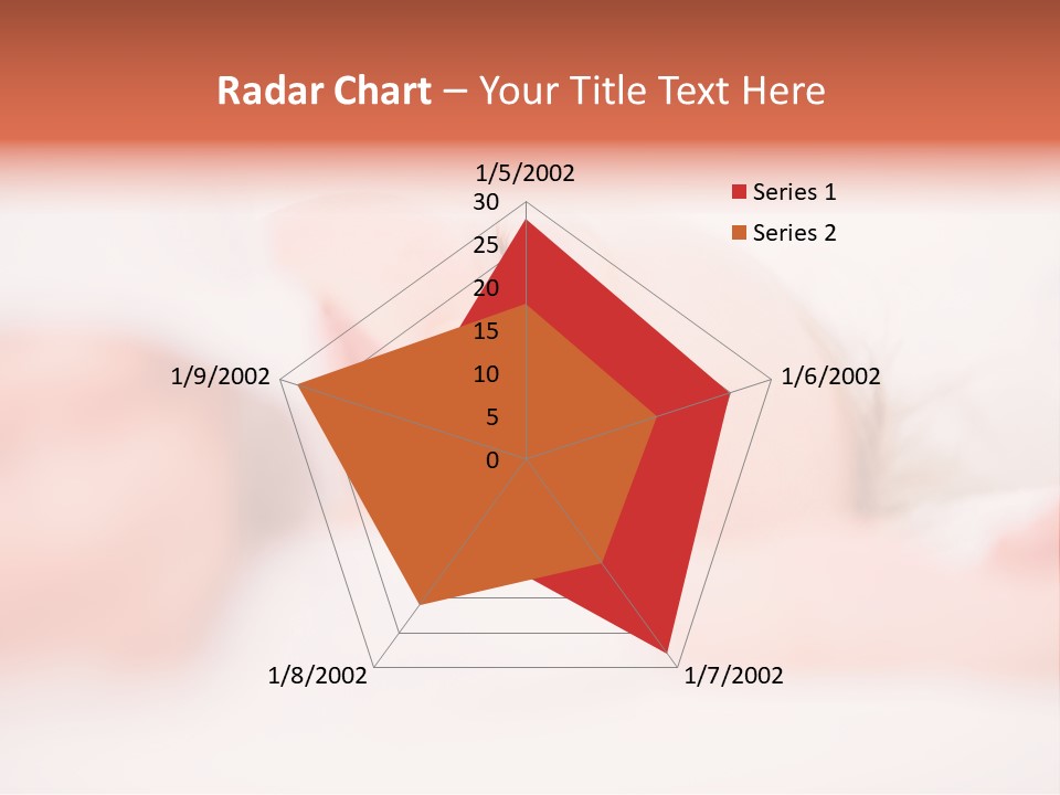 A Baby Is Sleeping On A White Blanket PowerPoint Template