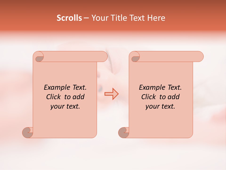 A Baby Is Sleeping On A White Blanket PowerPoint Template