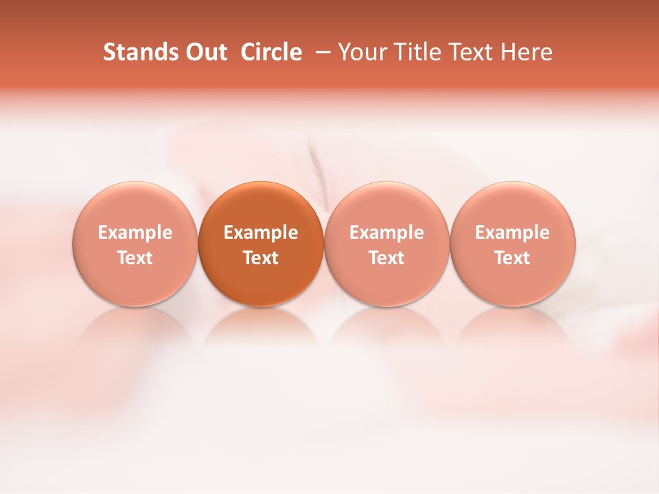 A Baby Is Sleeping On A White Blanket PowerPoint Template