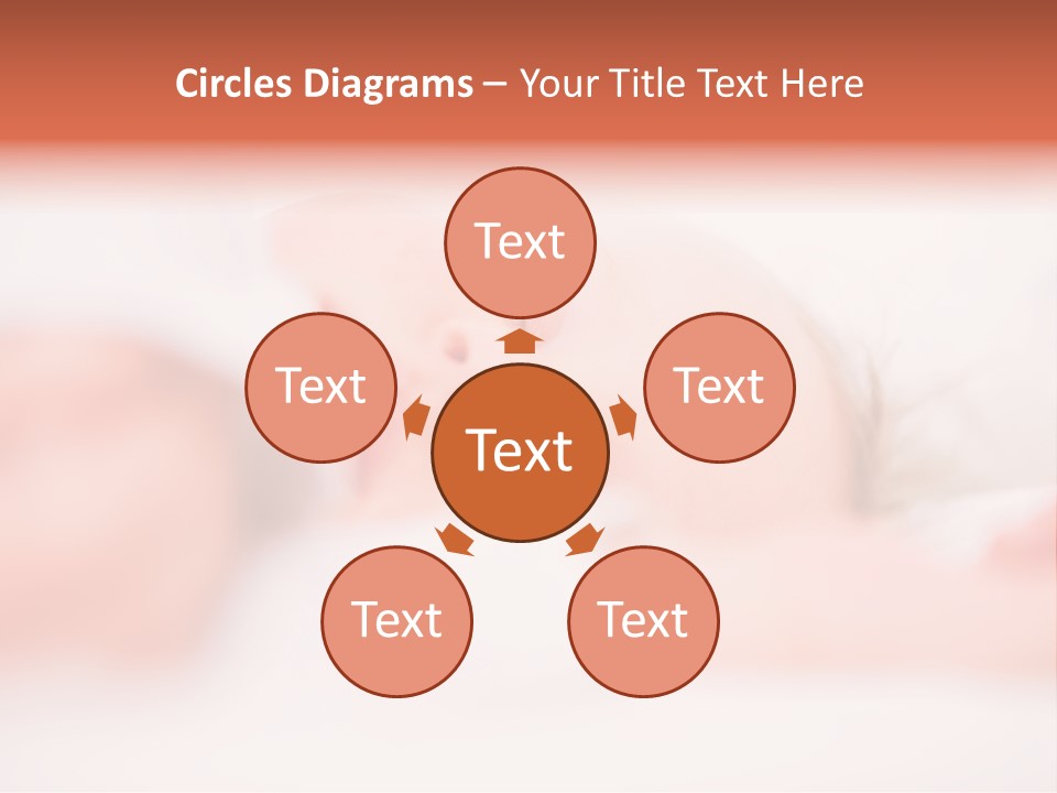 A Baby Is Sleeping On A White Blanket PowerPoint Template