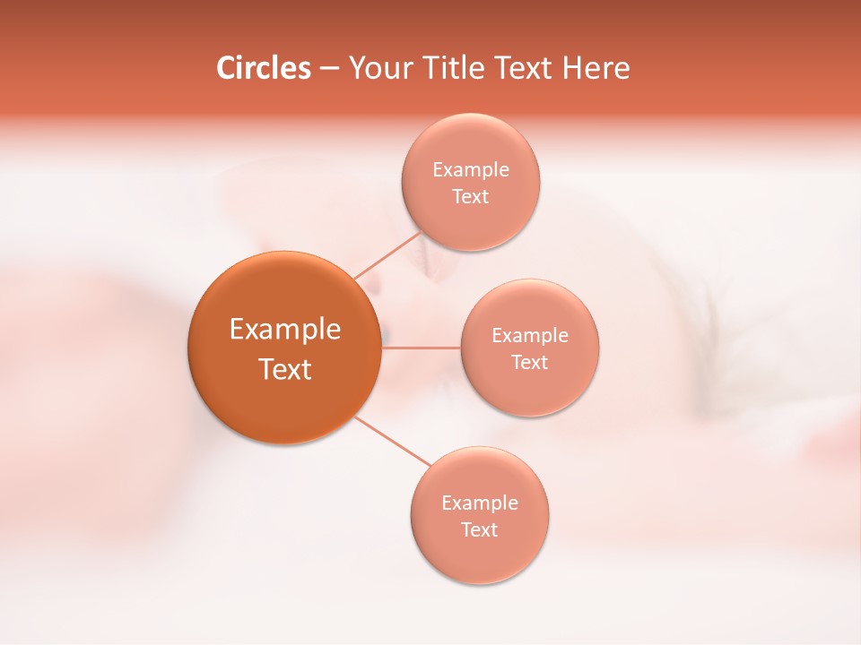 A Baby Is Sleeping On A White Blanket PowerPoint Template