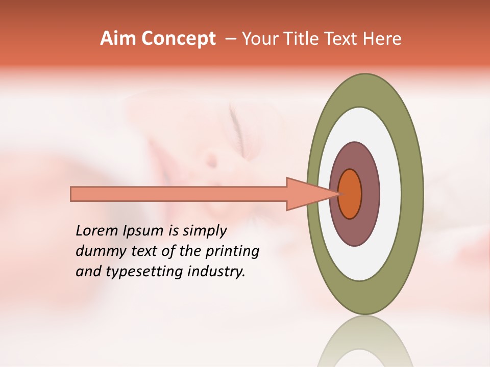 A Baby Is Sleeping On A White Blanket PowerPoint Template