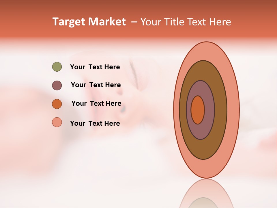 A Baby Is Sleeping On A White Blanket PowerPoint Template