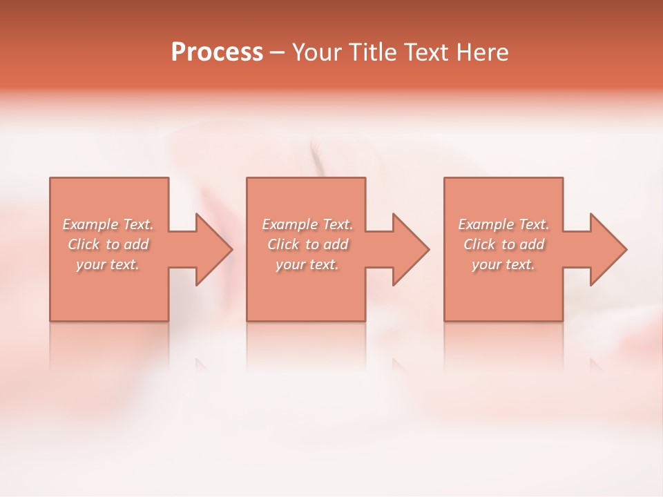 A Baby Is Sleeping On A White Blanket PowerPoint Template