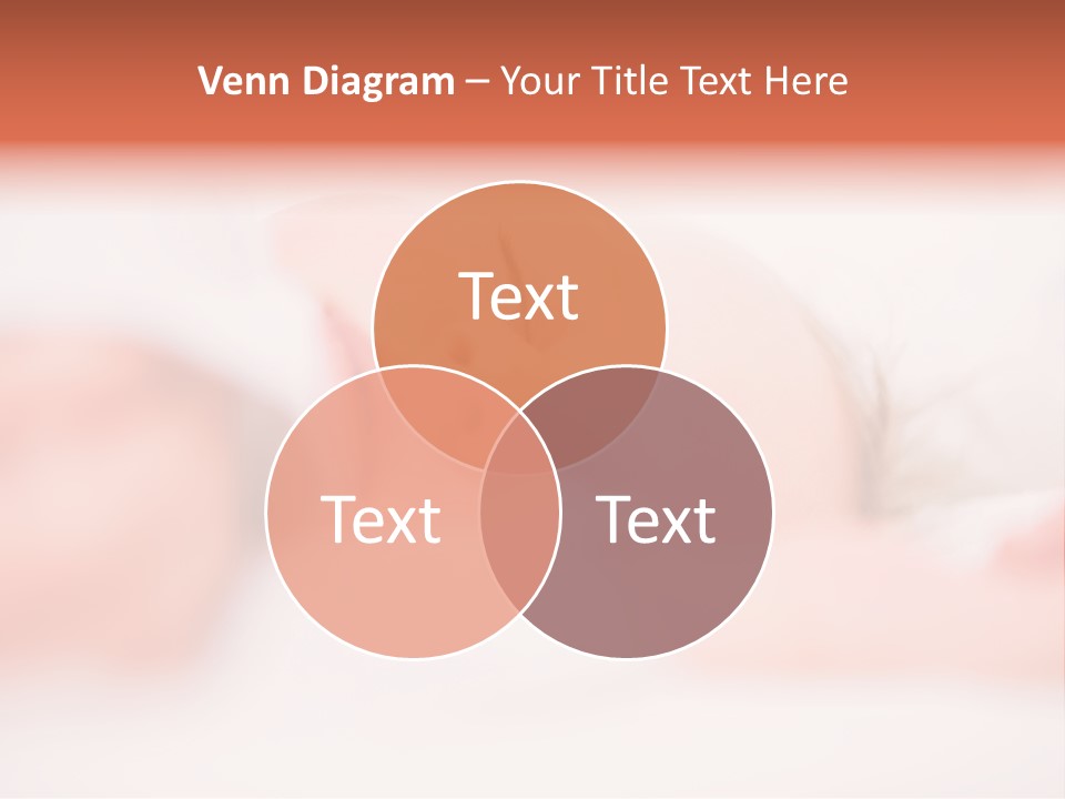 A Baby Is Sleeping On A White Blanket PowerPoint Template