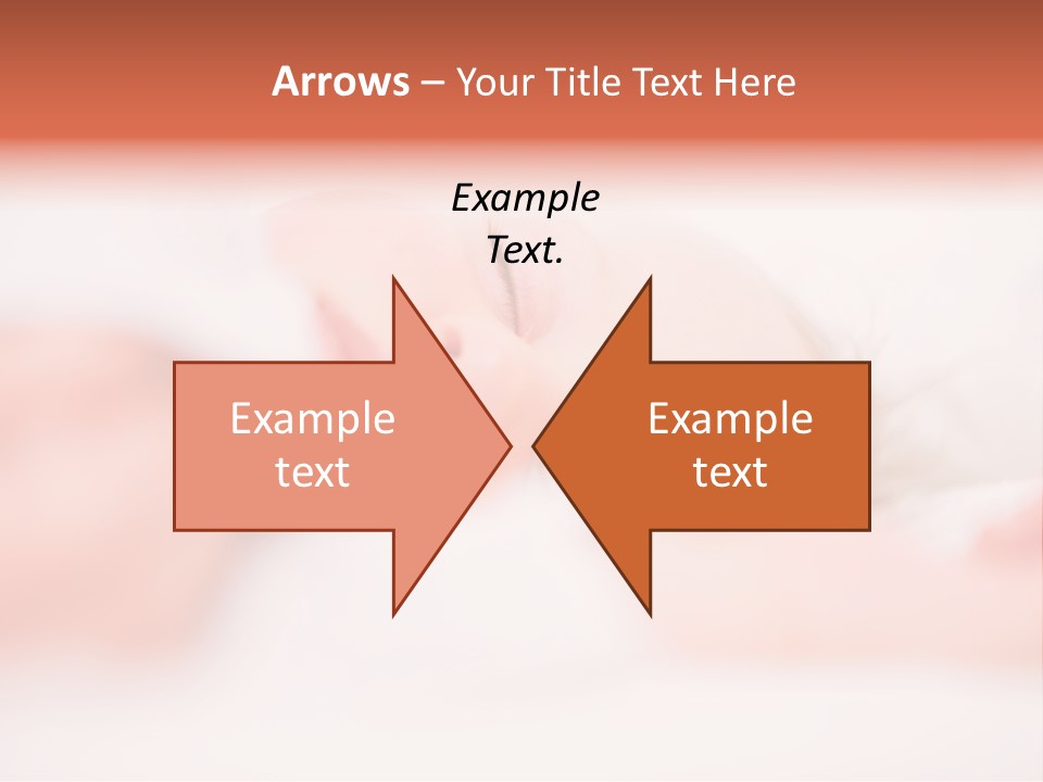 A Baby Is Sleeping On A White Blanket PowerPoint Template