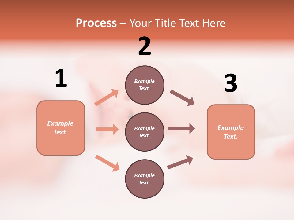 A Baby Is Sleeping On A White Blanket PowerPoint Template