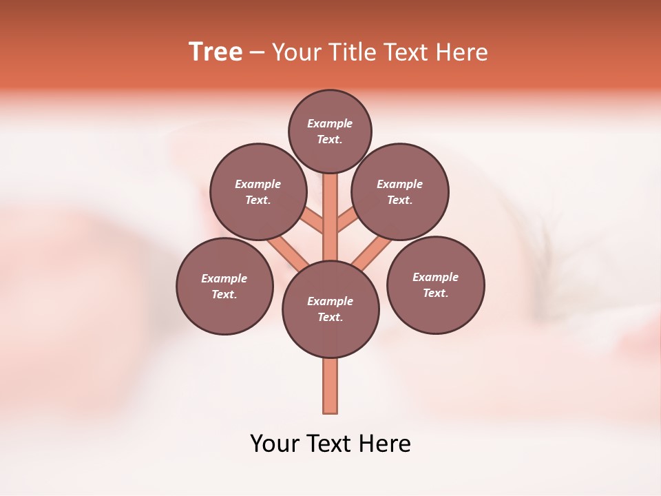 A Baby Is Sleeping On A White Blanket PowerPoint Template