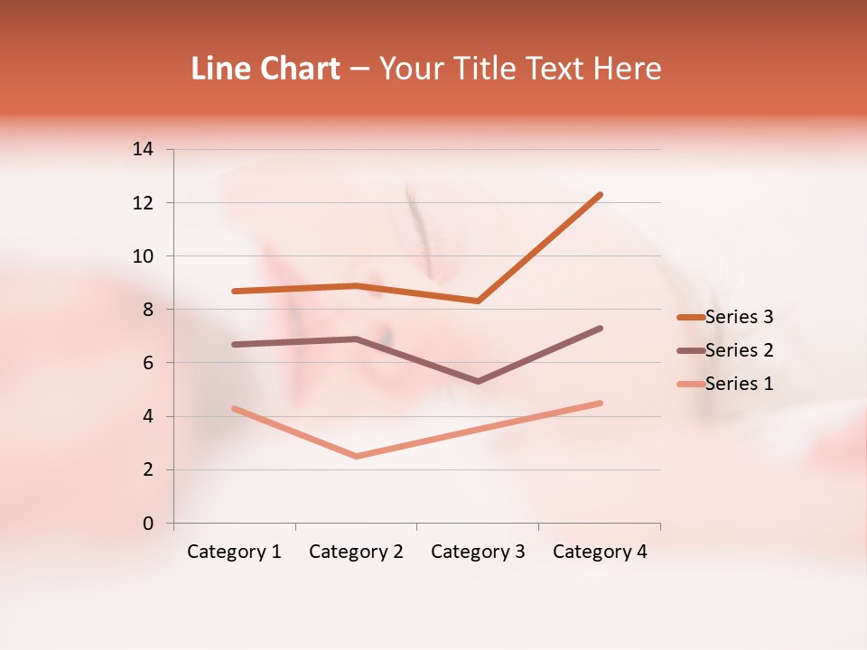 A Baby Is Sleeping On A White Blanket PowerPoint Template