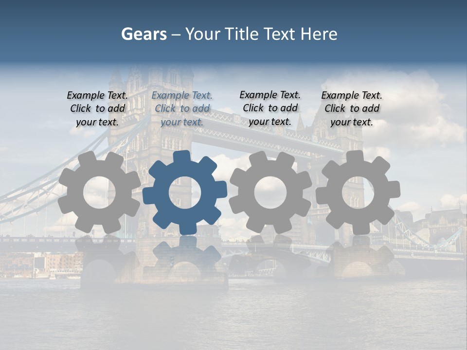 Gear Bike Cogs PowerPoint Template