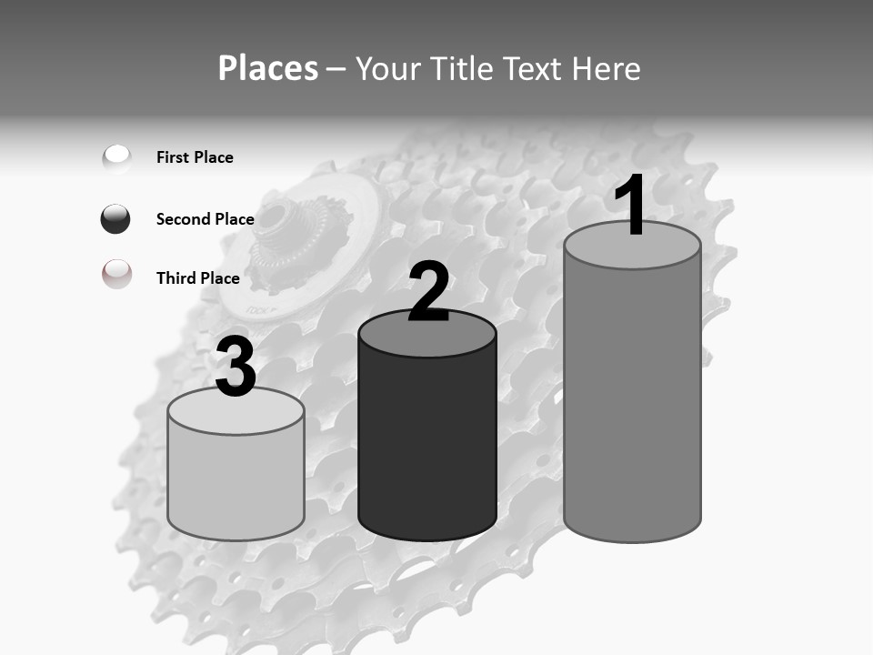 Gear Bike Cogs PowerPoint Template