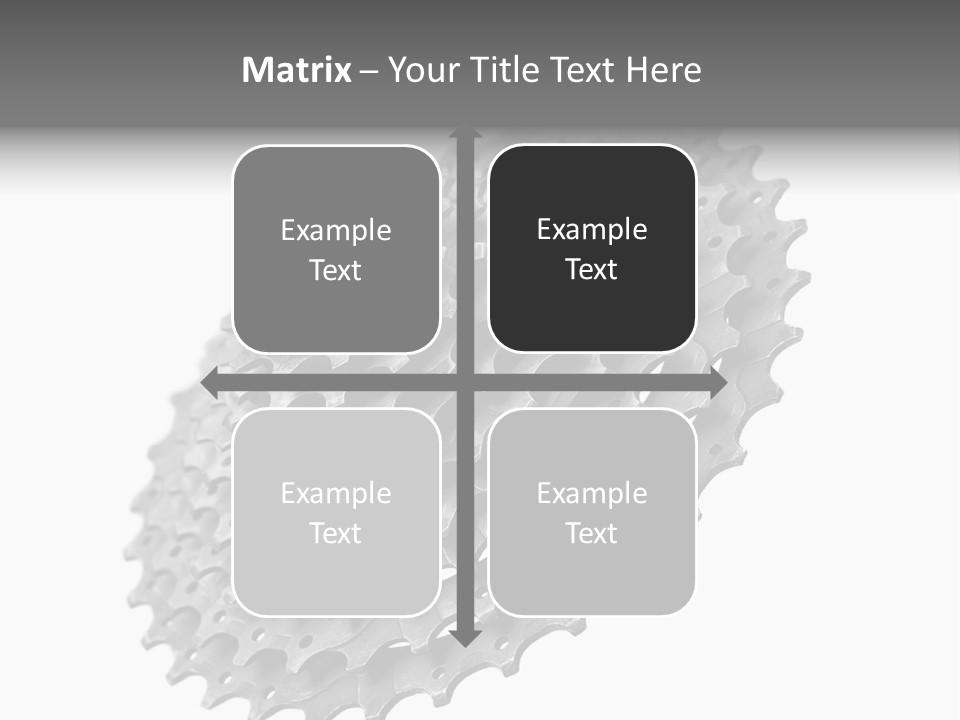Gear Bike Cogs PowerPoint Template