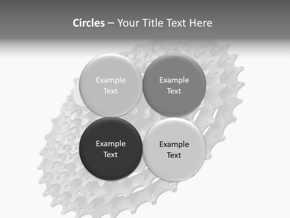 Gear Bike Cogs PowerPoint Template