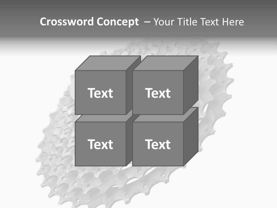 Gear Bike Cogs PowerPoint Template