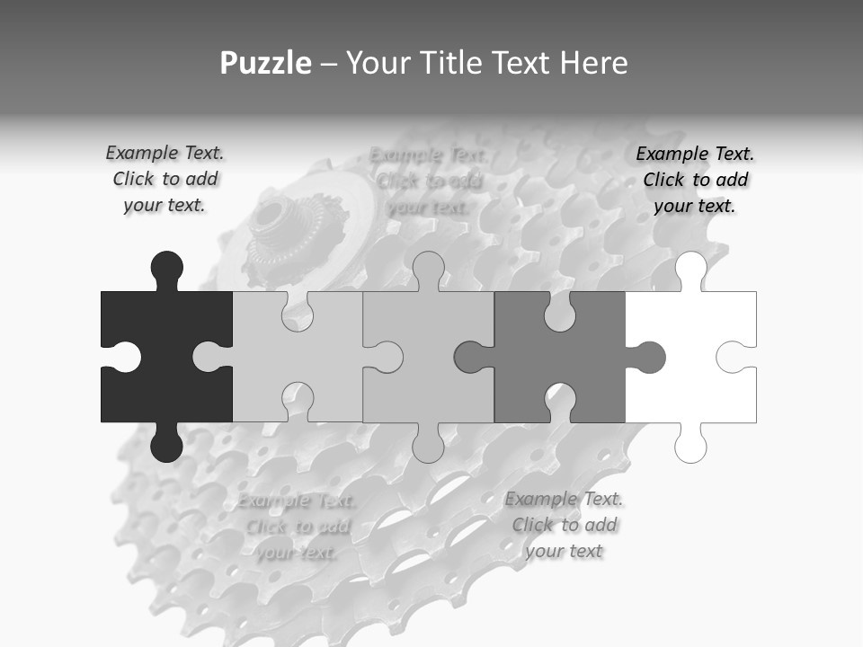 Gear Bike Cogs PowerPoint Template