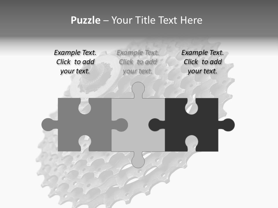 Gear Bike Cogs PowerPoint Template