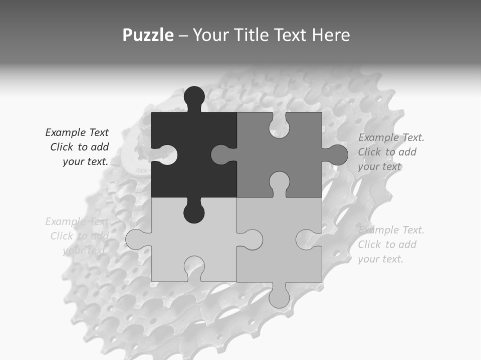 Gear Bike Cogs PowerPoint Template