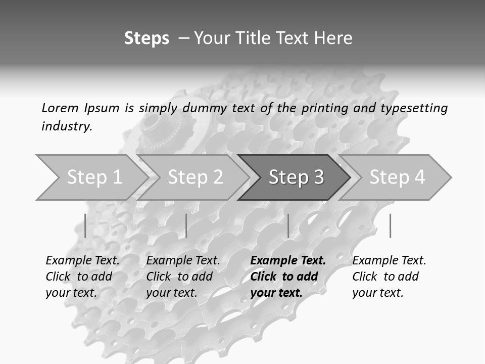 Gear Bike Cogs PowerPoint Template