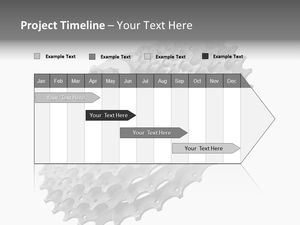 Gear Bike Cogs PowerPoint Template