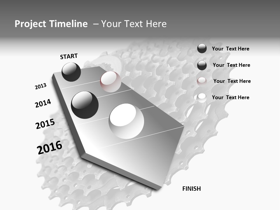 Gear Bike Cogs PowerPoint Template