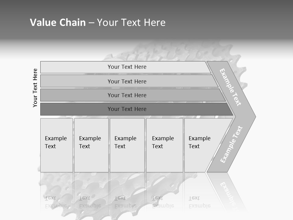 Gear Bike Cogs PowerPoint Template