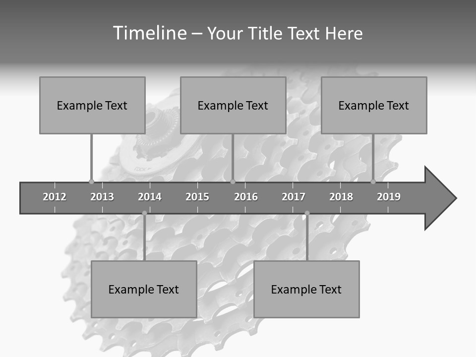 Gear Bike Cogs PowerPoint Template