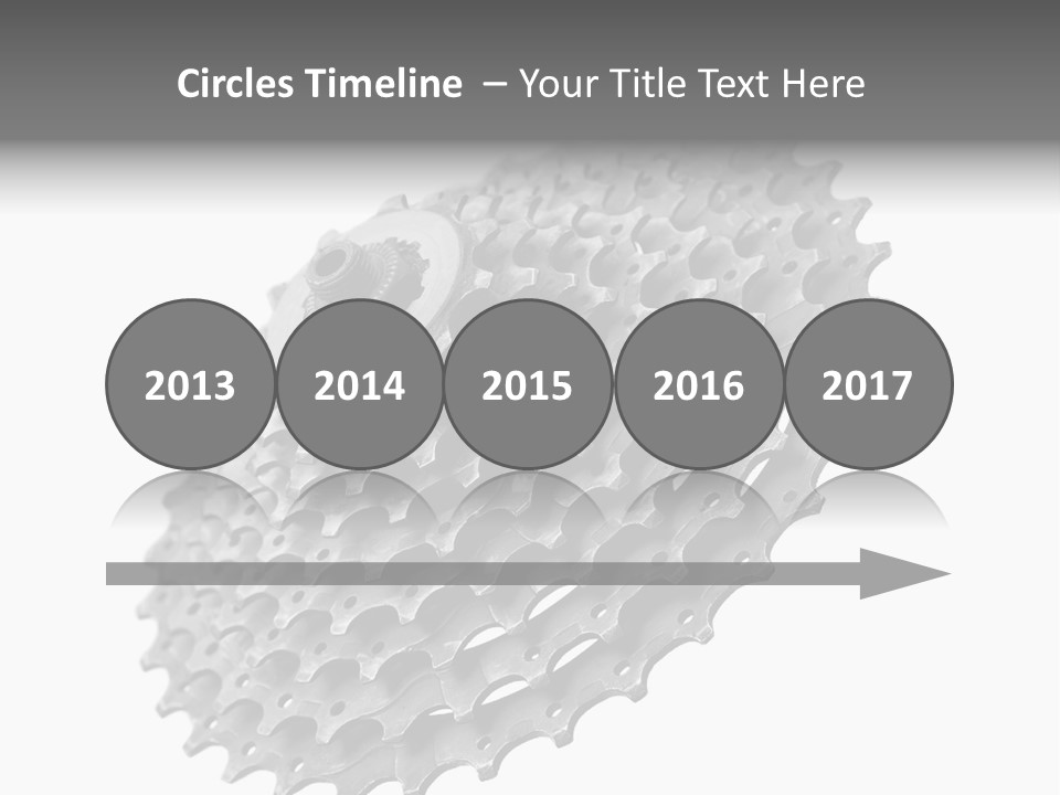 Gear Bike Cogs PowerPoint Template