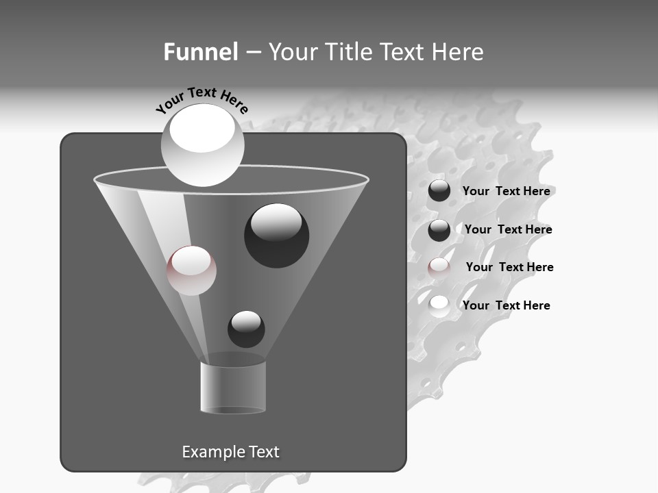 Gear Bike Cogs PowerPoint Template