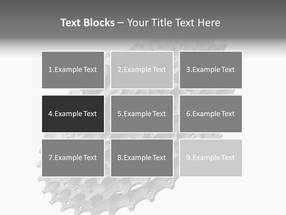Gear Bike Cogs PowerPoint Template