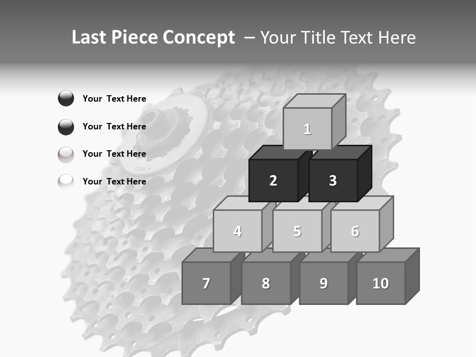 Gear Bike Cogs PowerPoint Template