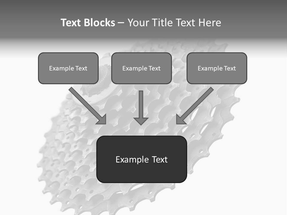 Gear Bike Cogs PowerPoint Template
