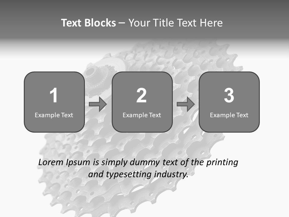 Gear Bike Cogs PowerPoint Template