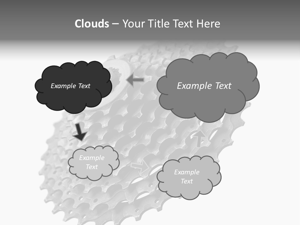 Gear Bike Cogs PowerPoint Template