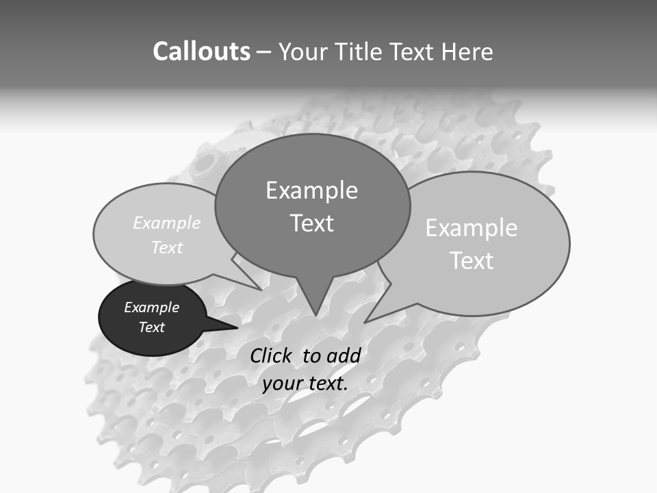 Gear Bike Cogs PowerPoint Template