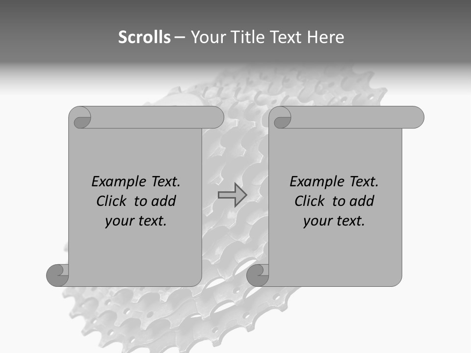 Gear Bike Cogs PowerPoint Template