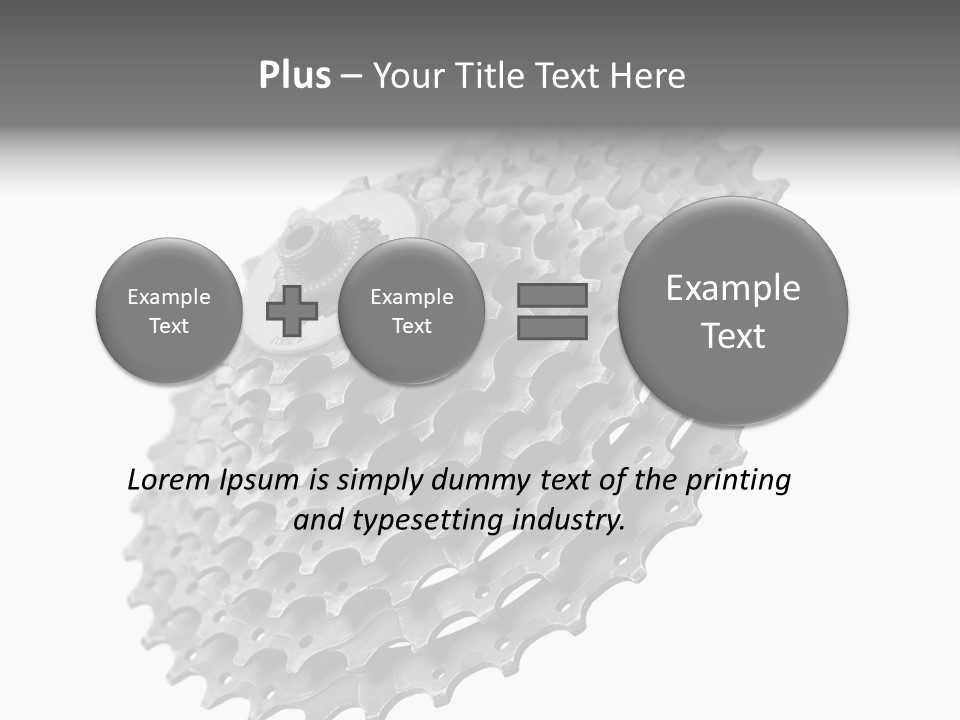 Gear Bike Cogs PowerPoint Template