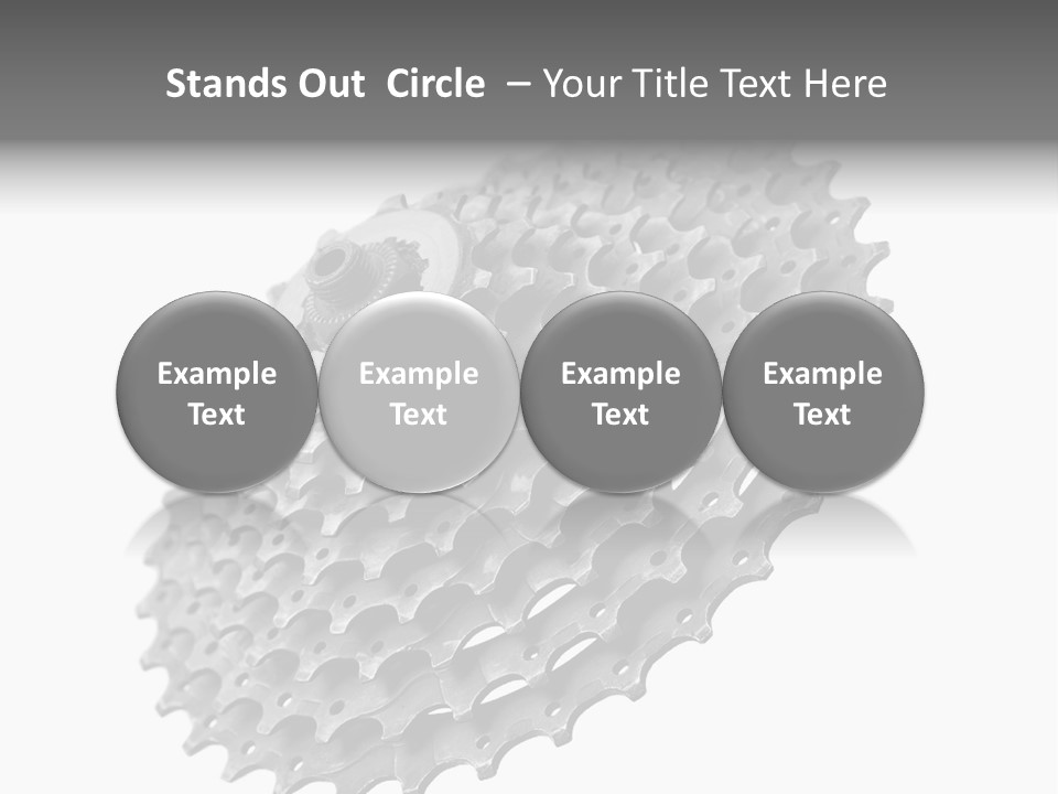 Gear Bike Cogs PowerPoint Template
