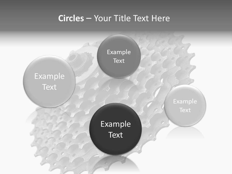 Gear Bike Cogs PowerPoint Template