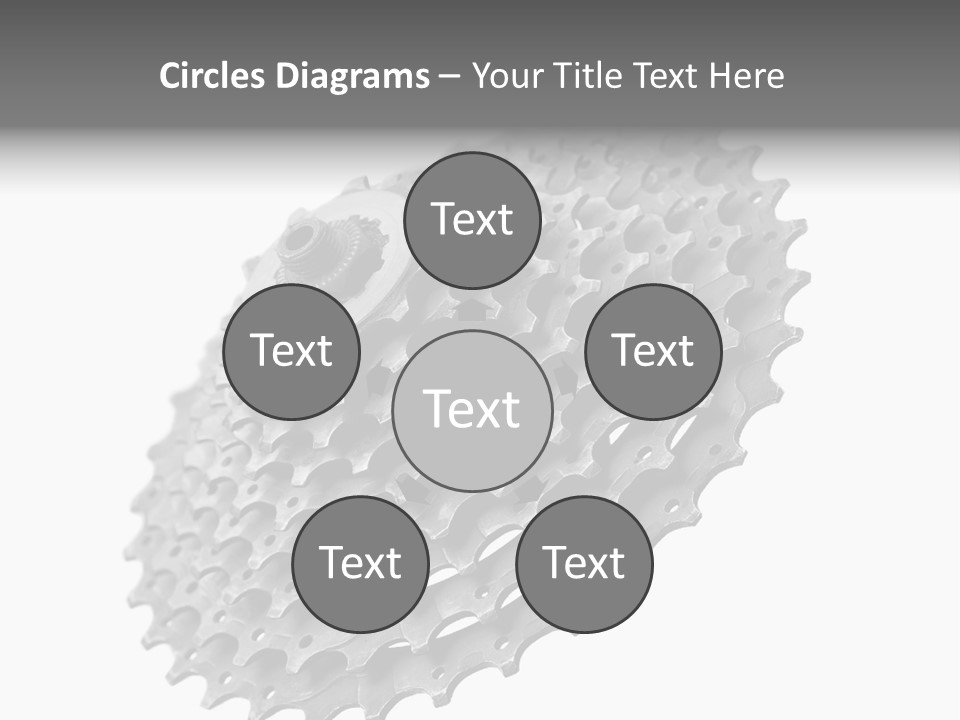 Gear Bike Cogs PowerPoint Template