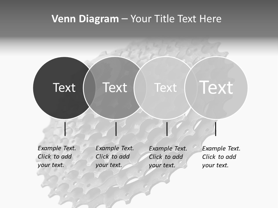 Gear Bike Cogs PowerPoint Template