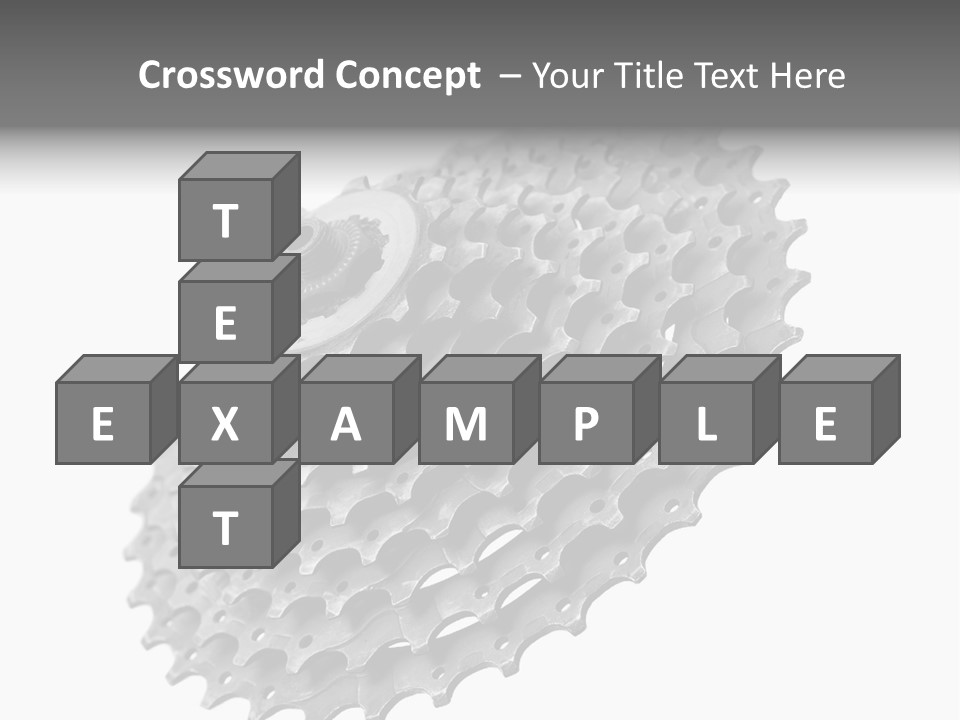 Gear Bike Cogs PowerPoint Template